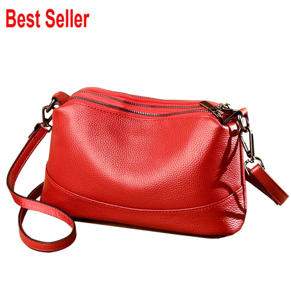 Genuine Leather Crossbody Bag Small Shoulder Handbag Hobo Clutch